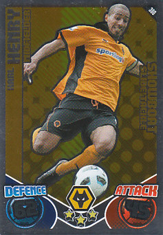 Karl Henry Wolverhampton Wanderers 2010/11 Topps Match Attax Showboat #380